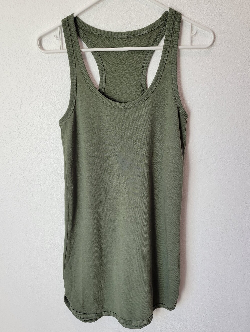 Aerie Womens XS Army Green Tunic Tank Racerback Soft Lounge Athleisure Top
